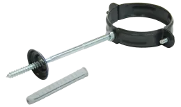 Хомут трубы 100 мм RAL7024 мокрый асфальт