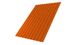 Профнастил С8A v02 Grand Line 0,45 PE с пленкой RAL 2004 оранжевый
