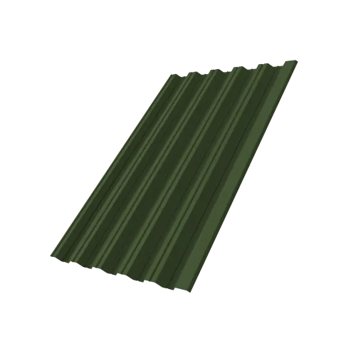 Профнастил НС35R 0,5 Satin Matt TX RAL 6020 хромовая зелень