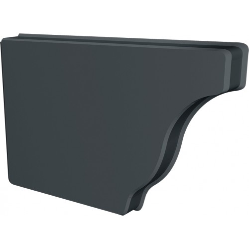 Заглушка желоба левая Vortex Lite Matt 130мм RAL 7016 антрацитово-серый