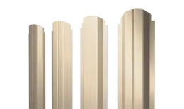 Штакетник П-образный А фигурный 0,5 Satin RAL 1015 светлая слоновая кость