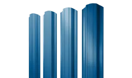 Штакетник Прямоугольный фигурный 0,45 PE RAL 5005 сигнальный синий