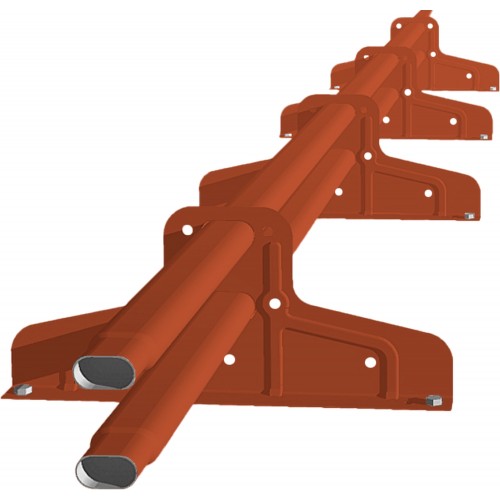 Снегозадержатель Стандарт Т4 d 40х20 RAL 8004 (3м)
