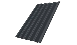Профнастил НС35R 0,5 PE RAL 7024 мокрый асфальт DRIP