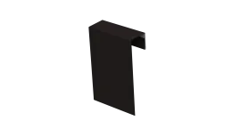 Соединительный профиль фибросайдинга 0,5 Drap TX RAL 9005 черный (3м)