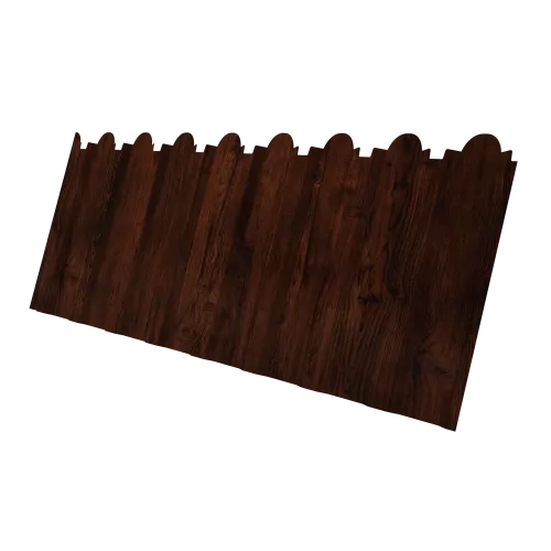 Профнастил С20B фигурный 0,45 Print Elite Cherry Wood TwinColor