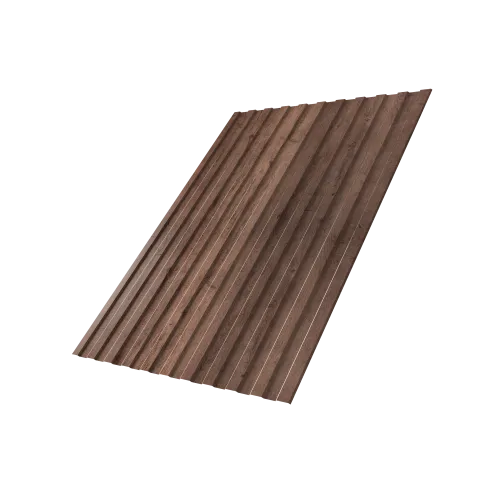 Профнастил С8A v02 Grand Line 0,45 Print Premium с пленкой Almond Wood Fresh