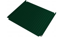 Кликфальц Double Pro Гофр Grand Line 0,45 ПЭ с пленкой на замках RAL 6005 зеленый мох