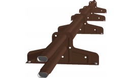 Снегозадержатель Стандарт Т4 d 40х20 RAL 8017 (3м)
