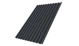 Профнастил С21R 0,5 Satin Matt TX с пленкой RAL 7024 мокрый асфальт