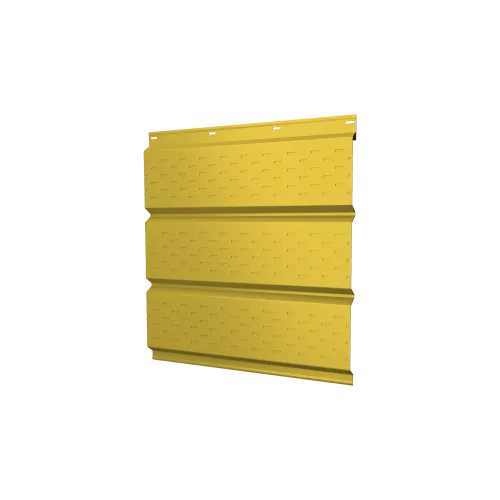 Софит металлический полная перфорация 0,45 PE с пленкой RAL 1018 цинково-желтый