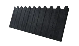 Профнастил С8A v02 фигурный Grand Line 0,45 Print Premium с пленкой Grey Wood TwinColor