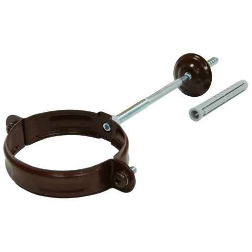 Хомут трубы 100 мм RAL 8017 шоколад