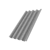 Профнастил Н60R v01 0,5 Satin RAL 9006 бело-алюминиевый DRIP