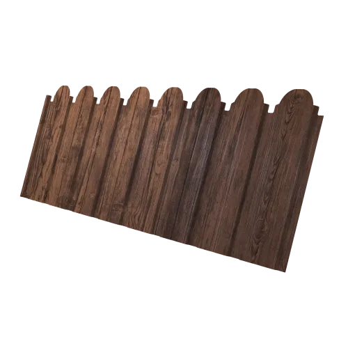 Профнастил C10B фигурный 0,45 Print-Double Premium Antique Wood