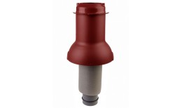 Элемент коньковый Krovent Pipe-Cone 125/100 ИЗ (выход канализации) красно-коричневый