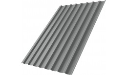 Профнастил С20B Grand Line 0,45 PE с пленкой RAL 9006 бело-алюминиевый