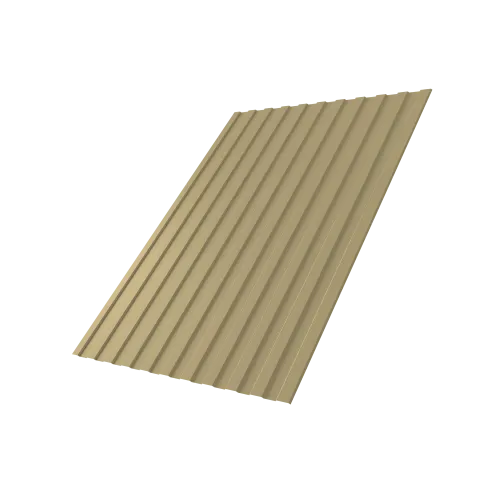 Профнастил С8A v03 0,45 PE с пленкой RAL 1014 слоновая кость