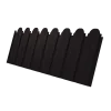 Профнастил C10B фигурный 0,45 Drap ST RAL 9005 черный