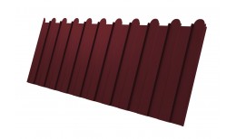 Профнастил C8A фигурный 0,45 PE-Double RAL 3005 красное вино