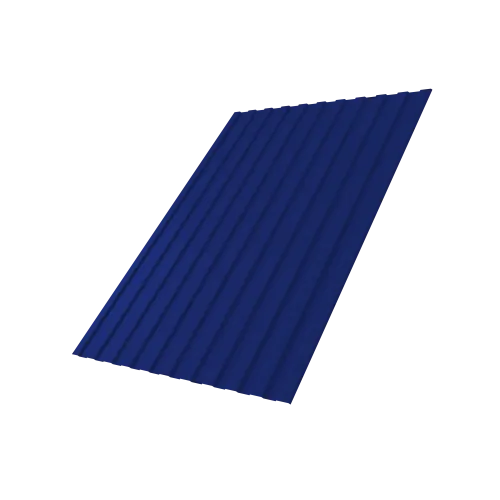 Профнастил С8A v02 Grand Line 0,45 PE с пленкой RAL 5002 ультрамариново-синий