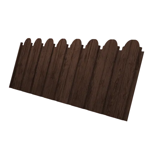 Профнастил C10B фигурный 0,4 Print Premium Antique Wood TwinColor