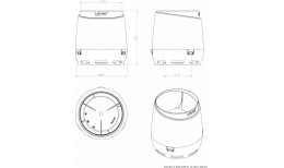 Колпак для трубы FLOW d110 бордо