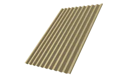 Профнастил С21R 0,45 PE lite RAL 1014 слоновая кость