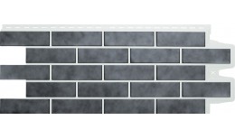 Фасадная панель Grand Line Клинкерный кирпич Design Plus гранит с белым швом