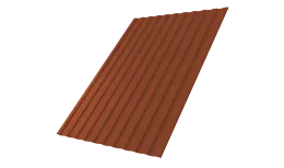 Профнастил С8A v03 0,5 Satin с пленкой RAL 8004 терракота