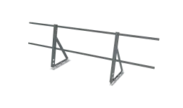 Ограждение кровельное на фальц Optima 0,65х2м RAL 7005