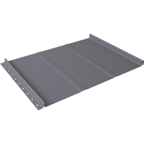 Кликфальц Line Grand Line 0,45 Drap TX с пленкой на замках RAL 7004 сигнальный серый