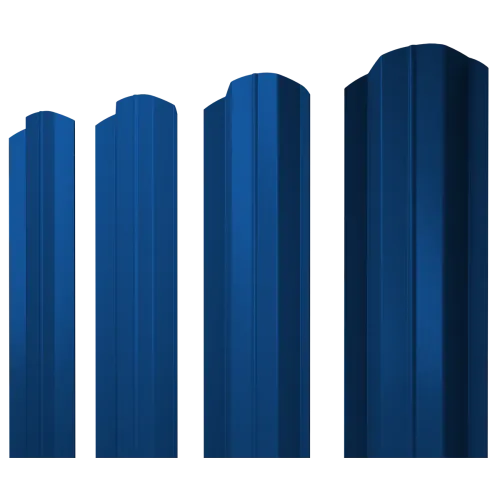 Штакетник М-образный В фигурный 0,5 PE RAL 5005 сигнальный синий