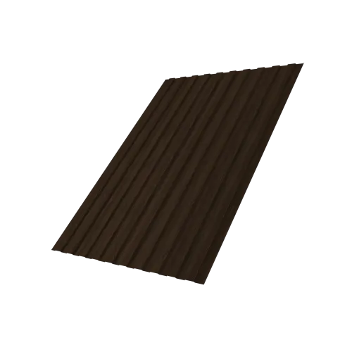 Профнастил С8B v03 0,45 Print Elite Coffee Wood TwinColor