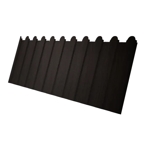 Профнастил С8A v02 фигурный Grand Line 0,45 Print Elite Coffee Wood TwinColor