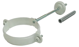 Хомут трубы 100 мм RAL 9003 сигнальный белый