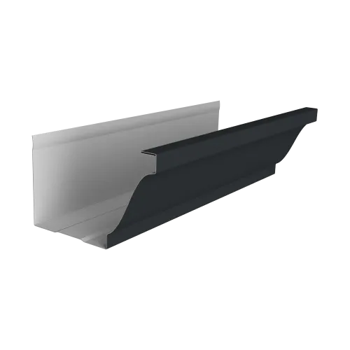 Желоб прямоугольный Vortex Lite Matt 130мм 3м RAL 7016 антрацитово-серый