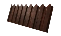 Профнастил С20A фигурный 0,45 Print Premium Cherry Wood Dark FTC