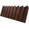 Профнастил С20B фигурный Grand Line 0,45 Print Premium Cherry Wood Dark FTC