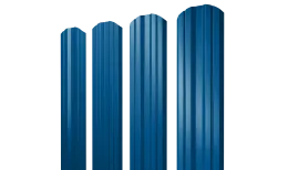 Штакетник Twin фигурный 0,5 PE RAL 5005 сигнальный синий