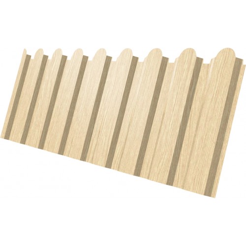 Профнастил С20A фигурный Grand Line 0,45 Print Elite Milky Wood TwinColor