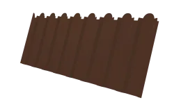 Профнастил С20B фигурный 0,45 Drap ST lite RAL 8017 шоколад