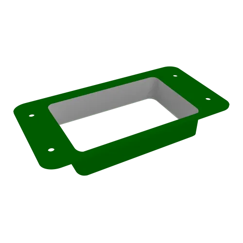 Приемник воды прямоугольный Vortex в2 RAL 6002 лиственно-зеленый