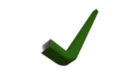 Труба гофрированная Vortex в2 76х102х3000мм с коленом RAL 6002 лиственно-зеленый