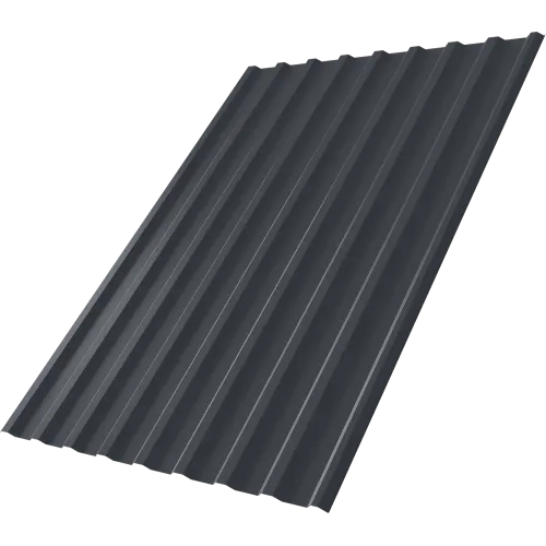 Профнастил С20R Grand Line 0,45 ПЭ матовый RAL 7024 мокрый асфальт