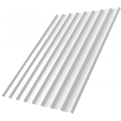 Профнастил С20R Grand Line 0,5 ПЭ слим RAL 9003 сигнальный белый