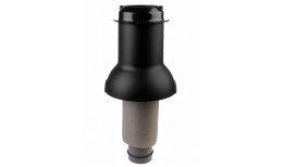 Элемент коньковый Krovent Pipe-Cone 125/100 ИЗ (выход канализации) черный
