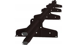 Снегозадержатель Стандарт Т4 d 40х20 RAL 9005 (3м)