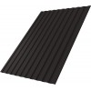 Профнастил С8A в02 Grand Line 0,5 GreenCoat Pural БТ матовый с пленкой RR 32 темно-коричневый (RAL 8019 серо-коричневый)