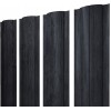 Штакетник Круглый с прямым резом 0,45 Print Premium Grey Wood TwinColor